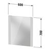 Duravit Lichtspiegel Good 60x70x3,4cm, 22 W, LED, weiß