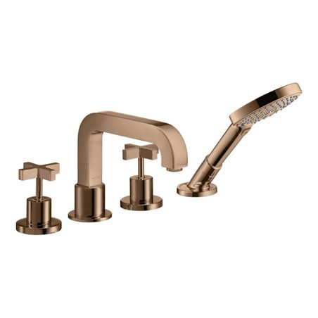 hansgrohe Fertigmontageset Axor Citterio 4-L-BW-Rand-Arm., m Kreuzgr., pol. r gol