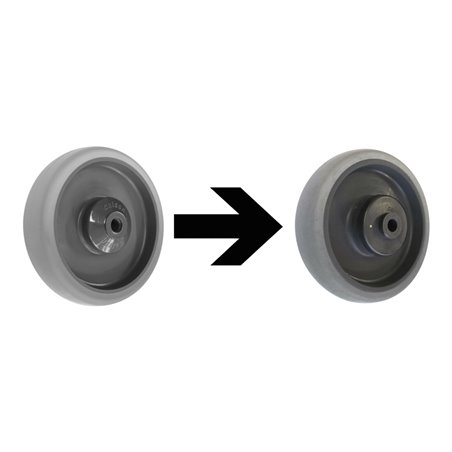 VARIOfit Elektrisch leitfähige Vollgummiräder (ESD)/Satz 160016