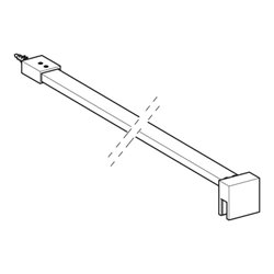 Geberit Wandhalterung 120cm, f DuschTW, für Walk-In-Dusche