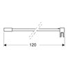 Geberit Wandhalterung 120cm, f DuschTW, für Walk-In-Dusche