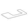 Geberit Waschtisch-Platte One 90x3x47cm, Eiche/Mela Holz, Ausschn re