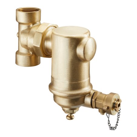 Oventrop Schlammabscheider DN 20, Rp 3/4, PN 16, vert, m Absch., MS