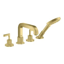 hansgrohe Fertigmontageset Axor Citterio 4-L-BW-Rand-Arm., m Hebelgr., brush. br