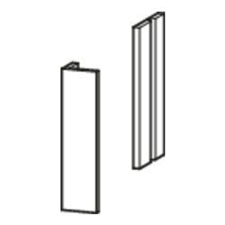 Duravit Korpusblende L-Cube 40x2-10x1,6cm, nussbaum natur