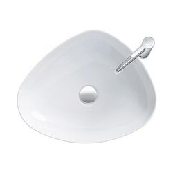 Duravit Aufsatzwaschbecken Cape Cod 50x40,5cm, o. HL, ÜL, Hahnlochbank, Weiß