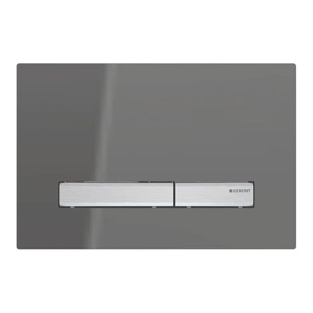 Geberit Betätigungsplatte Sigma 50 Pl Glas vsp, Pl/T vc, sq, f 2-Mg-Spül.