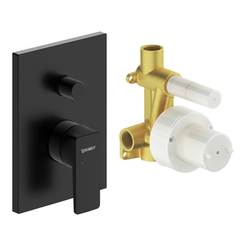 Duravit Fertigmontageset Manhattan UP-WA.-EHM, Umst m aut. Rückst, sw ma