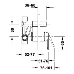 Duravit Fertigmontageset Manhattan UP-WA.-EHM, Umst m aut. Rückst, sw ma