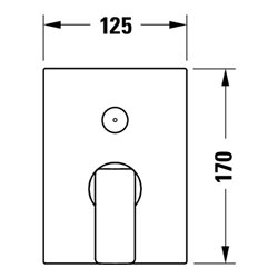 Duravit Fertigmontageset Manhattan UP-WA.-EHM, Umst m aut. Rückst, sw ma