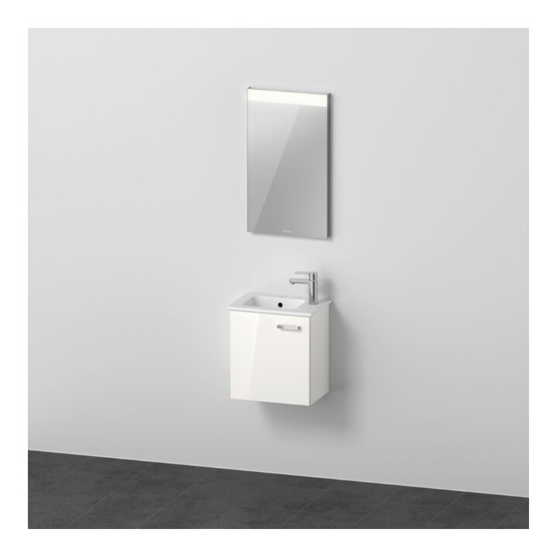 Duravit Möbel-Set XBase 43cm, 1 Tür, Anschl links, weiß glänzend