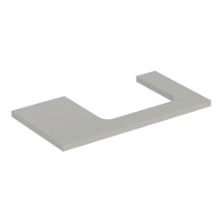 Geberit Waschtisch-Platte One 90x3x47cm, greige/lackiert m, Ausschn re