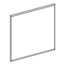 Geberit Lichtspiegel Option Plus 75x70cm, Alu elox., dir./ind. Beleucht.