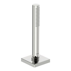 Hansa Fertigmontageset HANSASTILO Wannenr-Handbrause, Rosette eckig, chrom