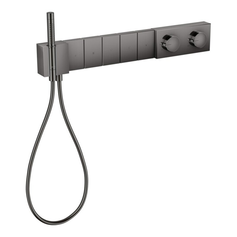 hansgrohe Fertigset Select Axor Edge UP-Thermostat, 5 Verb, Dia.Schl, pol. bla vc