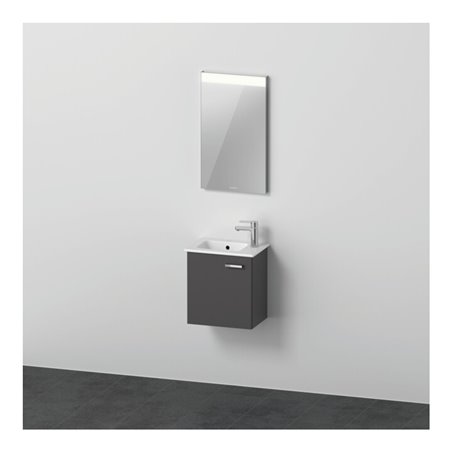 Duravit Möbel-Set XBase 43cm, 1 Tür, Anschl links, graphit matt