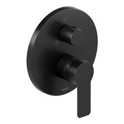 Duravit Fertigset UP-Brause-Einhebelmischer D-Code Keramikmisch., rd, m Umst., schwarz matt