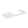 Geberit Waschtisch-Platte One 105x3x47cm, w/lack. hochgl., Ausschn re