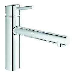 Grohe Spültisch-Einhebelmischer Concetto chr, herausz. Brause, mittelh. Auslauf