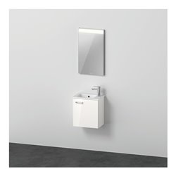 Duravit Möbel-Set XBase 43cm, 1 Tür, Anschl re, weiß glänzend