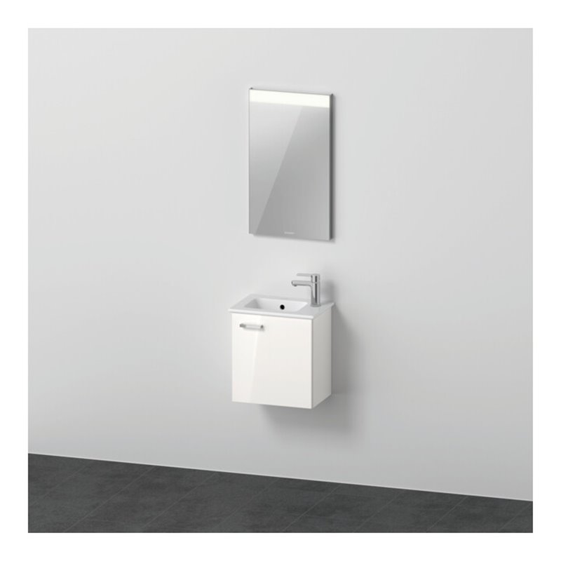 Duravit Möbel-Set XBase 43cm, 1 Tür, Anschl re, weiß glänzend