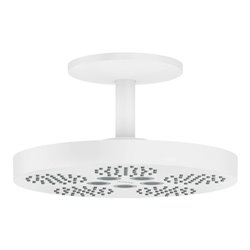 hansgrohe Kopfbrause Axor One mit Deckenanschluss, 2jet, mattweiß