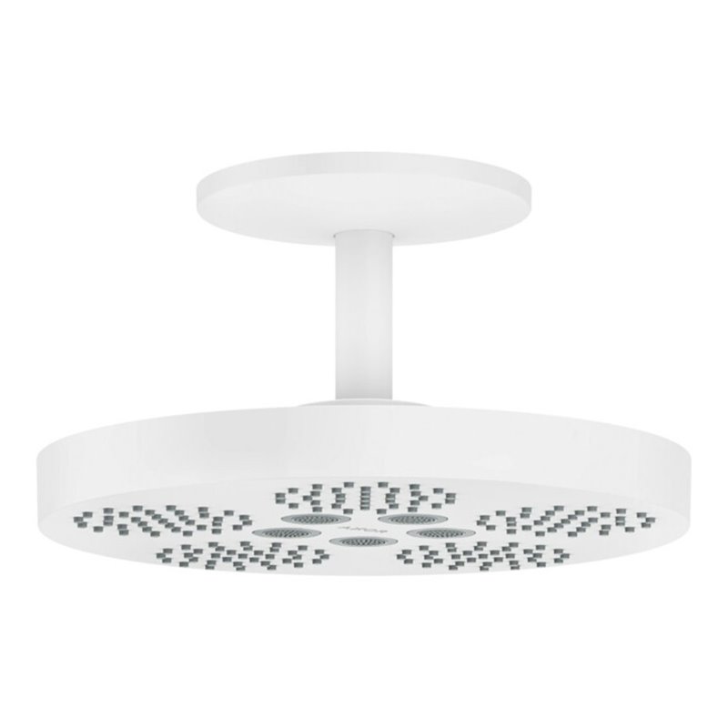 hansgrohe Kopfbrause Axor One mit Deckenanschluss, 2jet, mattweiß