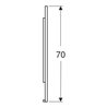 Geberit Lichtspiegel Option Plus 90x70cm, Alu elox., dir./ind. Beleucht.
