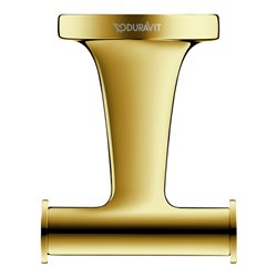 Duravit Handtuchhaken Starck T 6x7,6cm, doppelt, Gold poliert