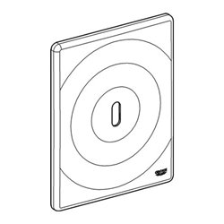 Grohe Abdeckplatte 42448 chrom chrom