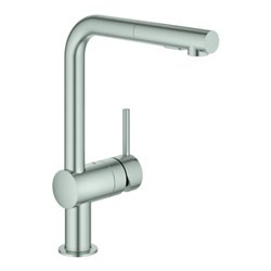 Grohe Spültisch-Einhebelmischer Minta superst., herausz. Dual-Brause, L-Ausl.