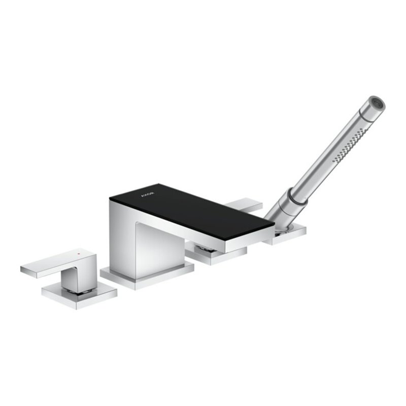 hansgrohe Fertigset Axor MyEdition 4-L-BW-Rand-Arm., m Pl., chr./Schw.-gl.