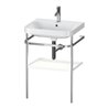 Duravit Möbelwaschtisch-Kombi Happy D.2 Plus 57,5x49cm, 1 HL, we s-matt, m Konsole