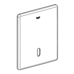 Grohe Abdeckplatte 42449 edelstahl edelstahl