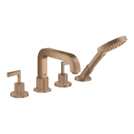 hansgrohe Fertigmontageset Axor Citterio 4-L-BW-Rand-Arm, m HG, brush. r gol