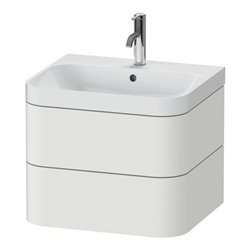 Duravit Möbelwaschtisch Happy D.2 Plus 57,5x49cm, 1 HL, No we s-matt, 2 Schubk.
