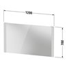 Duravit Lichtspiegel Better 120x70x3,4cm, 22 W, LED, weiß