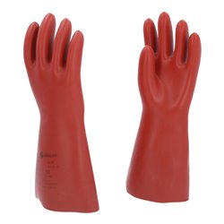 KS Tools Elektriker-Schutzhandschuh mit mechanischem Schutz, Klasse 0, rot