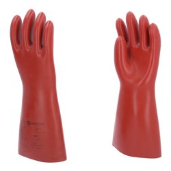 KS Tools Elektriker-Schutzhandschuh mit mechanischem Schutz, Klasse 1, rot