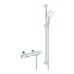 Grohe Thermostat-Brausebatterie Grohtherm 1000 34824_5 mit Brausegarnitur 900mm chrom