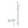 Grohe Thermostat-Brausebatterie Grohtherm 1000 34824_5 mit Brausegarnitur 900mm chrom