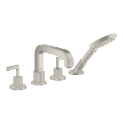hansgrohe Fertigmontageset Axor Citterio 4-L-BW-Rand-Arm, m HG, Edelstahl-Optik