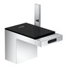 hansgrohe Bidet-Einhebelmischer Axor MyEdition A 121mm, m Pus-Op-Abl, m Pl, cr/Schw.-gl