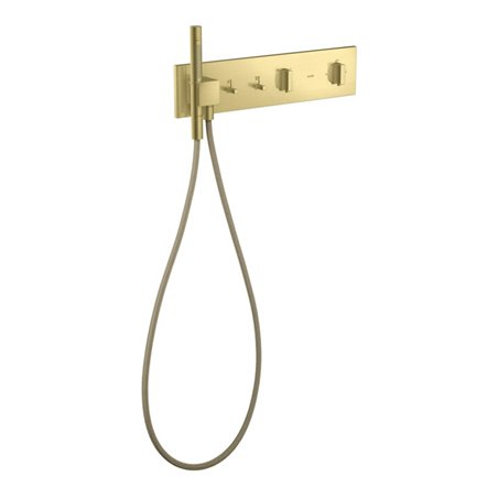 hansgrohe Fertigset ShowerComposition UP-THM, 2 Verbraucher, brushed brass