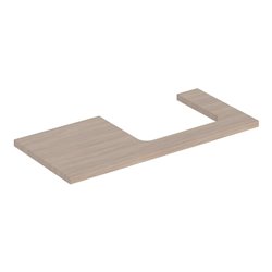 Geberit Waschtisch-Platte One 105x3x47cm, Eiche/Mela Holz, Ausschn re