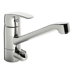 Hansa Spültisch-Einhebelmischer HANSAPINTO m mech GA-Vtl., schw, Ausl. 213mm, chr