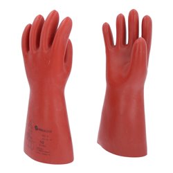 KS Tools Elektriker-Schutzhandschuh mit mechanischem Schutz, Klasse 3, rot