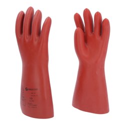 KS Tools Elektriker-Schutzhandschuh mit mechanischem Schutz, Klasse 3, rot