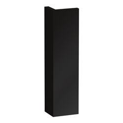 Duravit Korpusblende L-Cube 40x2-10x1,6cm, schwarz Hochglanz