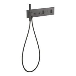 hansgrohe Fertigset ShowerComposition UP-THM, 2 Verbr., brushed black chrome